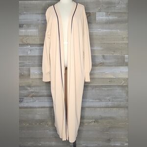 Zara Extra Long Open Front Rope Style Long Sleeves Cardigan